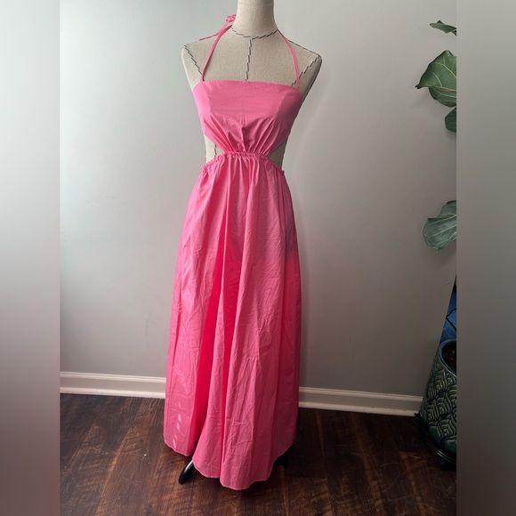 Hello Molly “Should We Go” Pink Maxi dress size Small sz 4 - Picture 5 of 15